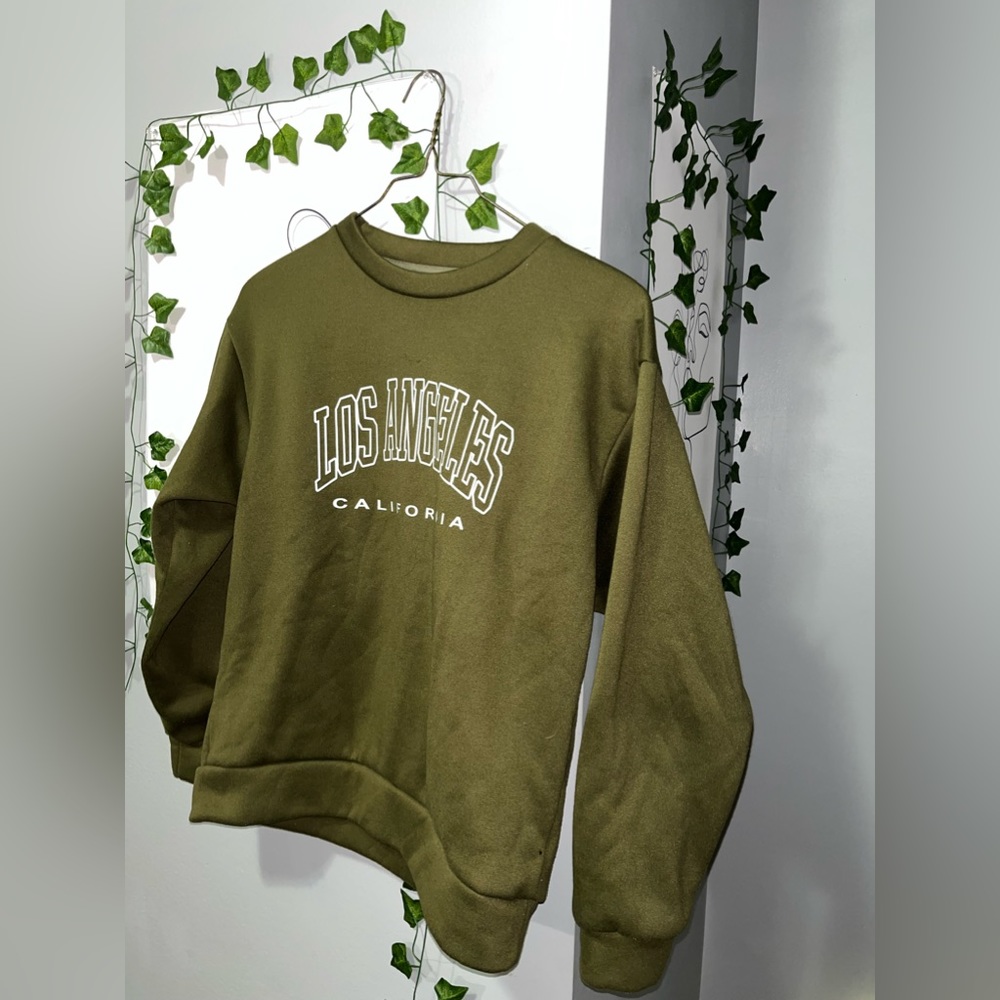Olive Green Los Angeles Sweatshirt